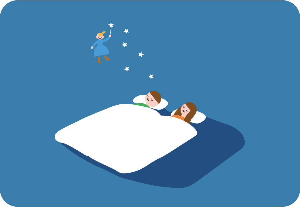 ゆめの森歯科の睡眠時無呼吸症候群治療イメージイラスト